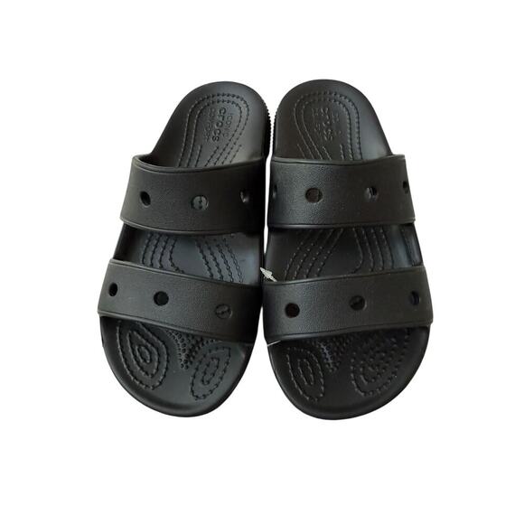 Crocs Kid's Black Classic Crocs Sandal Size 1 - Picture 4 of 8